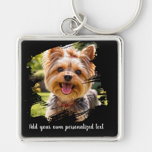 Personalized Pet Photo Keychain キーホルダー (正面)