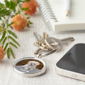 Personalized Pet Photo Keychain with Name キーホルダー (側面)