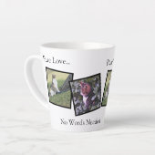 Personalized Pet Photo Latte Mug カフェラテマグ (左アングル)