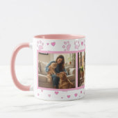 Personalized Pet Photo Mug Custom 3-Picture マグカップ (左)