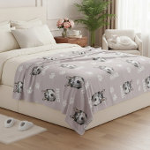 Personalized Pet Photo Name Dog  フリースブランケット