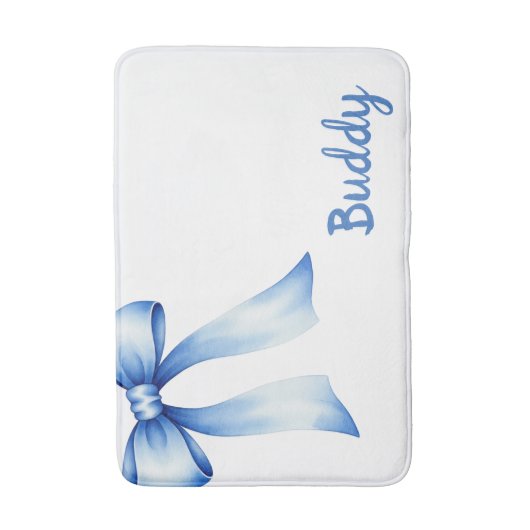 Personalized Pet Placemat - White Placemat バスマット (正面縦)