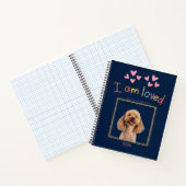 Personalized Pet Valentine with Name and Photo ノートブック (内部)