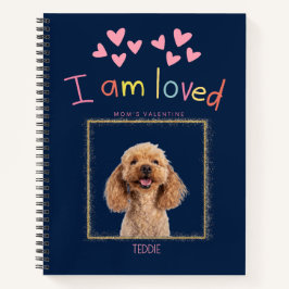 Personalized Pet Valentine with Name and Photo ノートブック