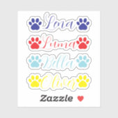 Personalized pet vinyl decal, pet name custom  シール (シート)