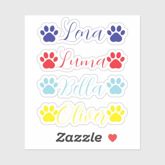 Personalized pet vinyl decal, pet name custom  シール (シート)