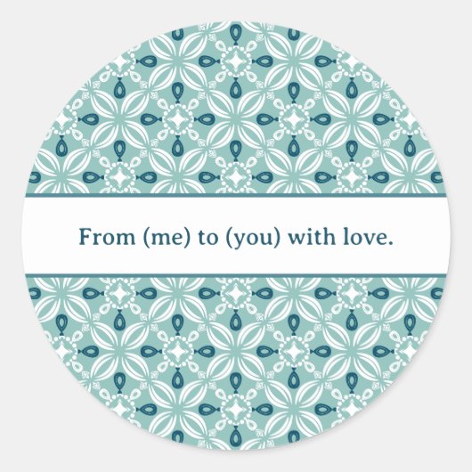 Personalized Petaline Stickers/Labels Sheet ラウンドシール (正面)