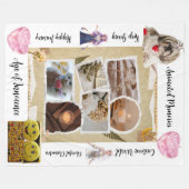 Personalized Pets & Quotes Design Fleece Blanket フリースブランケット (正面(横))