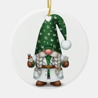 Personalized Pharmacist Gnome Ornament セラミックオーナメント