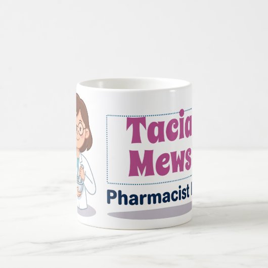Personalized Pharmacist Life Mug コーヒーマグカップ (中央)
