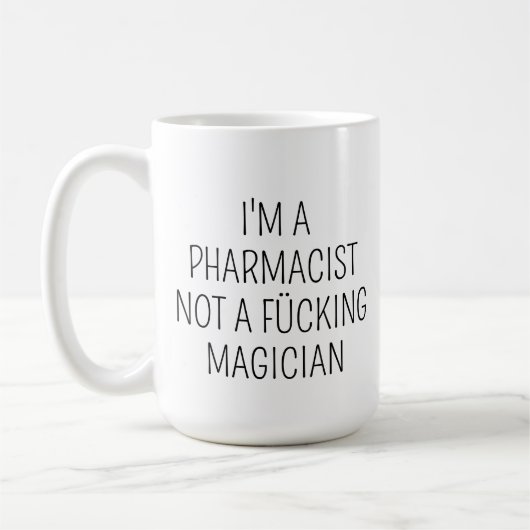 Personalized Pharmacist Mug, Custom Pharmacist fun コーヒーマグカップ (左)