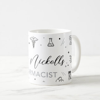 Personalized Pharmacist Mug | Elegant Handwritten  コーヒーマグカップ