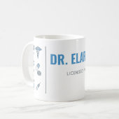 Personalized Pharmacist Mug | Modern Split Layout  コーヒーマグカップ (正面左)