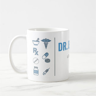 Personalized Pharmacist Mug | Modern Split Layout  コーヒーマグカップ