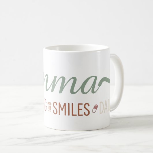 Personalized Pharmacist Quote Mug コーヒーマグカップ (正面右)