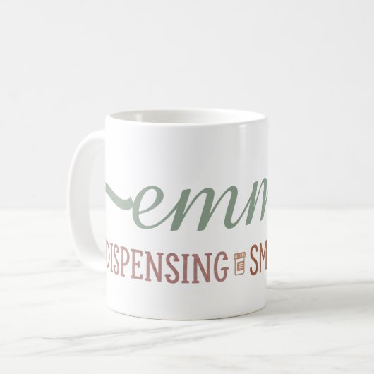 Personalized Pharmacist Quote Mug コーヒーマグカップ (正面左)