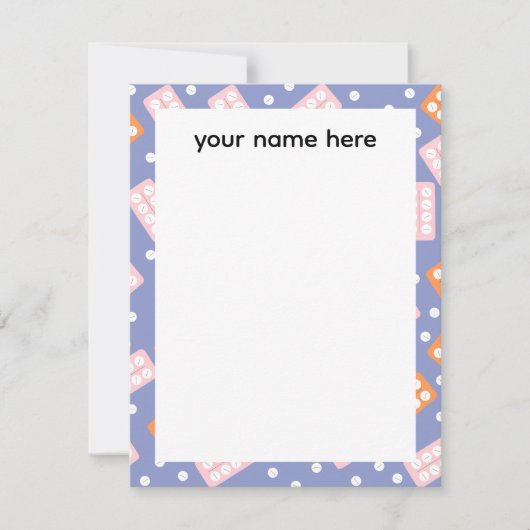 Personalized Pharmacy Tech Notecards ノートカード (正面)