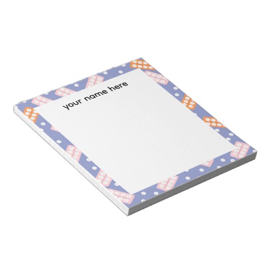 Personalized Pharmacy Tech Notepad ノートパッド (アングル)