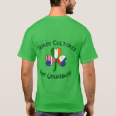 Personalized Philippines Ireland USA Shamrock Men Tシャツ (裏面)