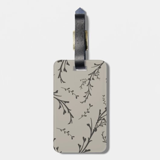 personalized Photo控えめに述べられた花の氏および夫人 ラゲッジタグ (裏面縦)