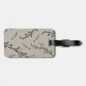 personalized Photo控えめに述べられた花の氏および夫人 ラゲッジタグ (裏面横)