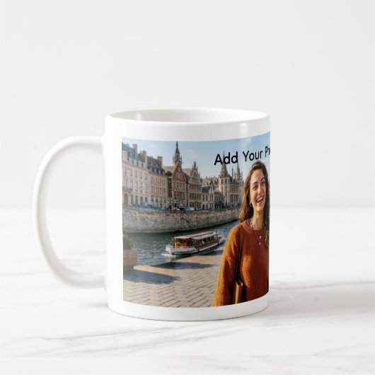 Personalized Photo and Name Keepsake Coffee Mug コーヒーマグカップ (左)