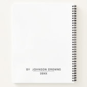 personalized photo and name notebook ノートブック (裏面)