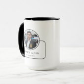 Personalized Photo and Name with Job Title マグカップ (正面左)