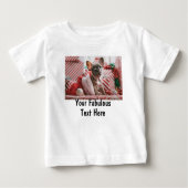 Personalized Photo and Text ベビーTシャツ (正面)