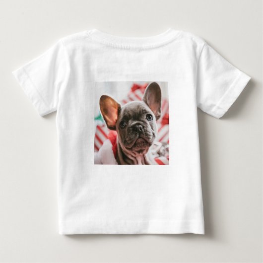 Personalized Photo and Text ベビーTシャツ (裏面)