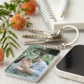 Personalized Photo and Text Keychain キーホルダー (正面右)