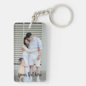 Personalized Photo and Text Keychain キーホルダー (裏面)