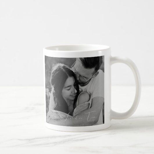 Personalized Photo and Text Mug  コーヒーマグカップ (右)