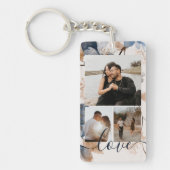 Personalized Photo and Text Photo Collage  キーホルダー (正面)