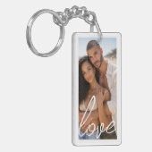Personalized Photo and Text Photo Collage キーホルダー (正面左)