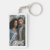 Personalized Photo and Text Photo Collage キーホルダー (裏面)