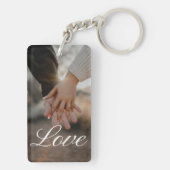 Personalized Photo and Text Photo Collage Keychain キーホルダー (裏面)