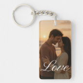 Personalized Photo and Text Photo Collage Keychain キーホルダー (正面)