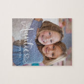 Personalized Photo Auntie We Love You Cute Heart  ジグソーパズル (横)