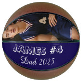 Personalized Photo Basketball for new dad バスケットボール (正面)