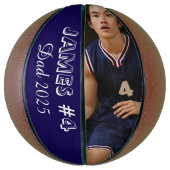 Personalized Photo Basketball for new dad バスケットボール (縦)