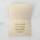 Personalized Photo Birthday Card —Floral frame サンキューカード (内部)