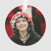 Personalized Photo & Birthday Message Ornament オーナメント (正面)