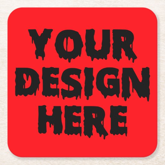 Personalized Photo Birthday Party Custom Image スクエアペーパーコースター (正面)