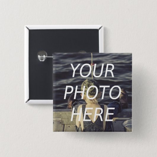 Personalized Photo Button  缶バッジ (正面&裏面)