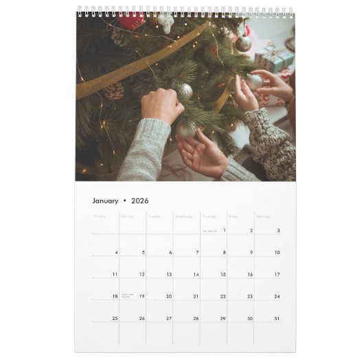 Personalized Photo Calendar カレンダー (1月 2026)