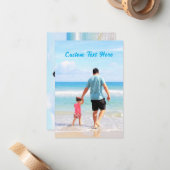 Personalized Photo Card with Your Images and Messa ノートカード (正面/裏面インサイチュ)