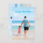 Personalized Photo Card with Your Images and Messa ノートカード (正面/裏面)