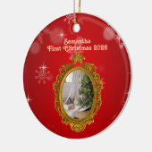Personalized Photo Ceramic Ornament セラミックオーナメント (左)