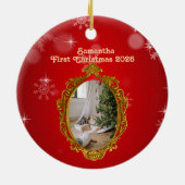 Personalized Photo Ceramic Ornament セラミックオーナメント (裏面)
